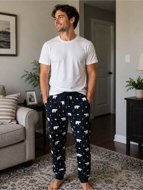 Wind River Navy Polar Bear Lounge Pants Size Small